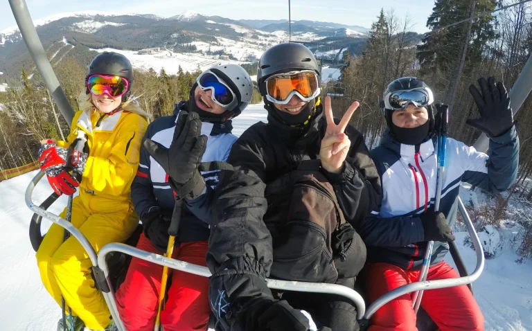 friends-ski-lift