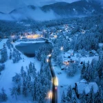 kranjska gora village winter