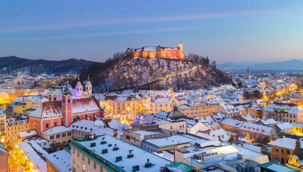 Winteruitstapje naar Ljubljana vanuit Kranjska Gora