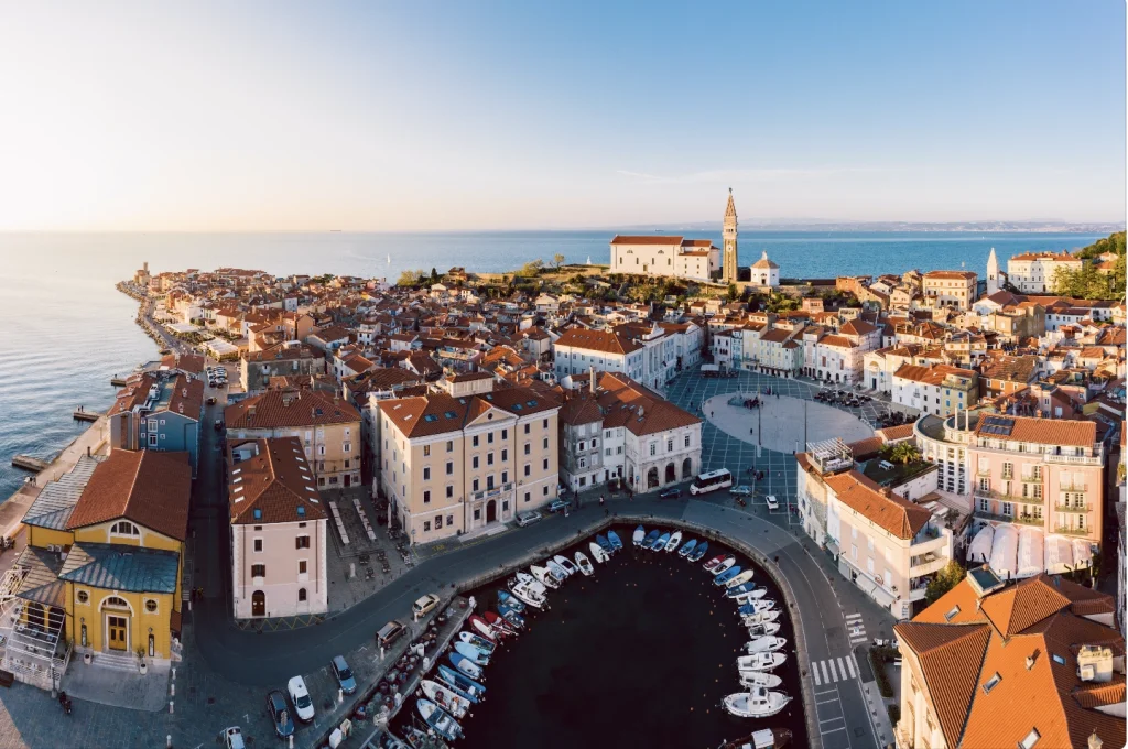 Piran from above