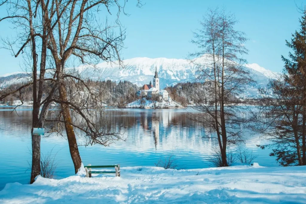 Lake Bled snowy