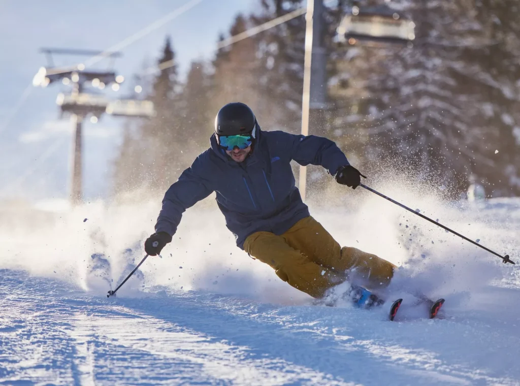 Cerkno ski resort skier