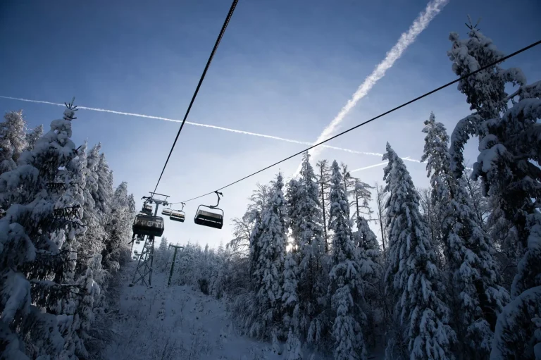 Cerkno ski resort sunset